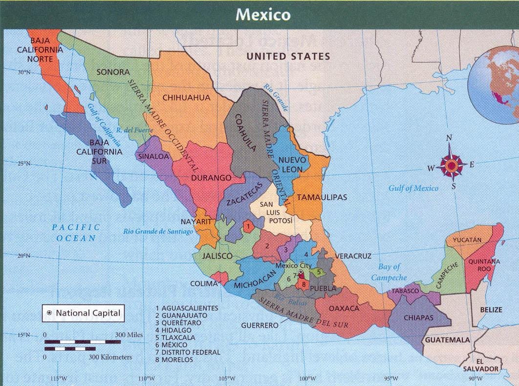 アズテックメキシコの地図