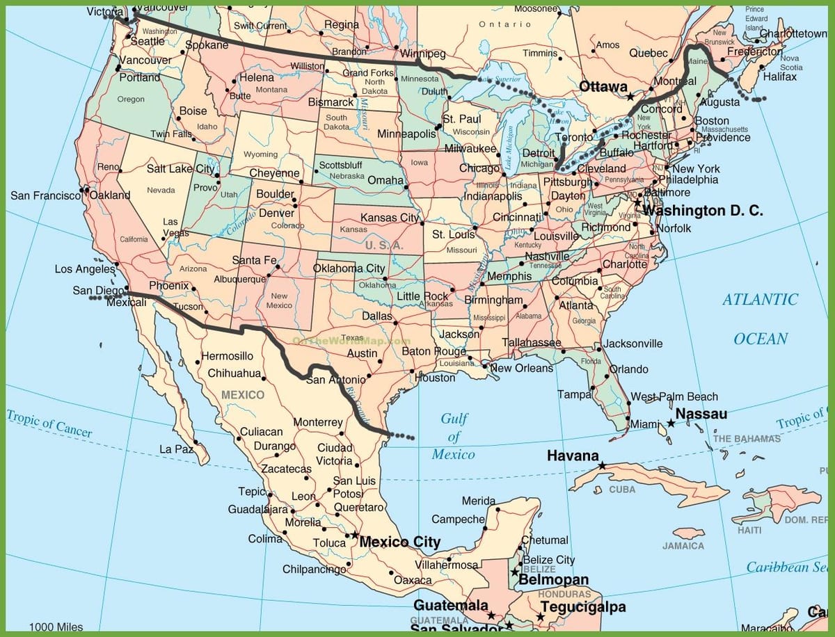 地図usのメキシコ