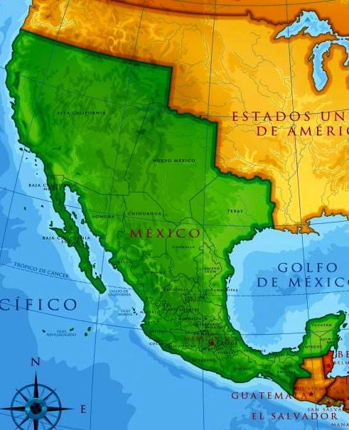 古代メキシコの地図