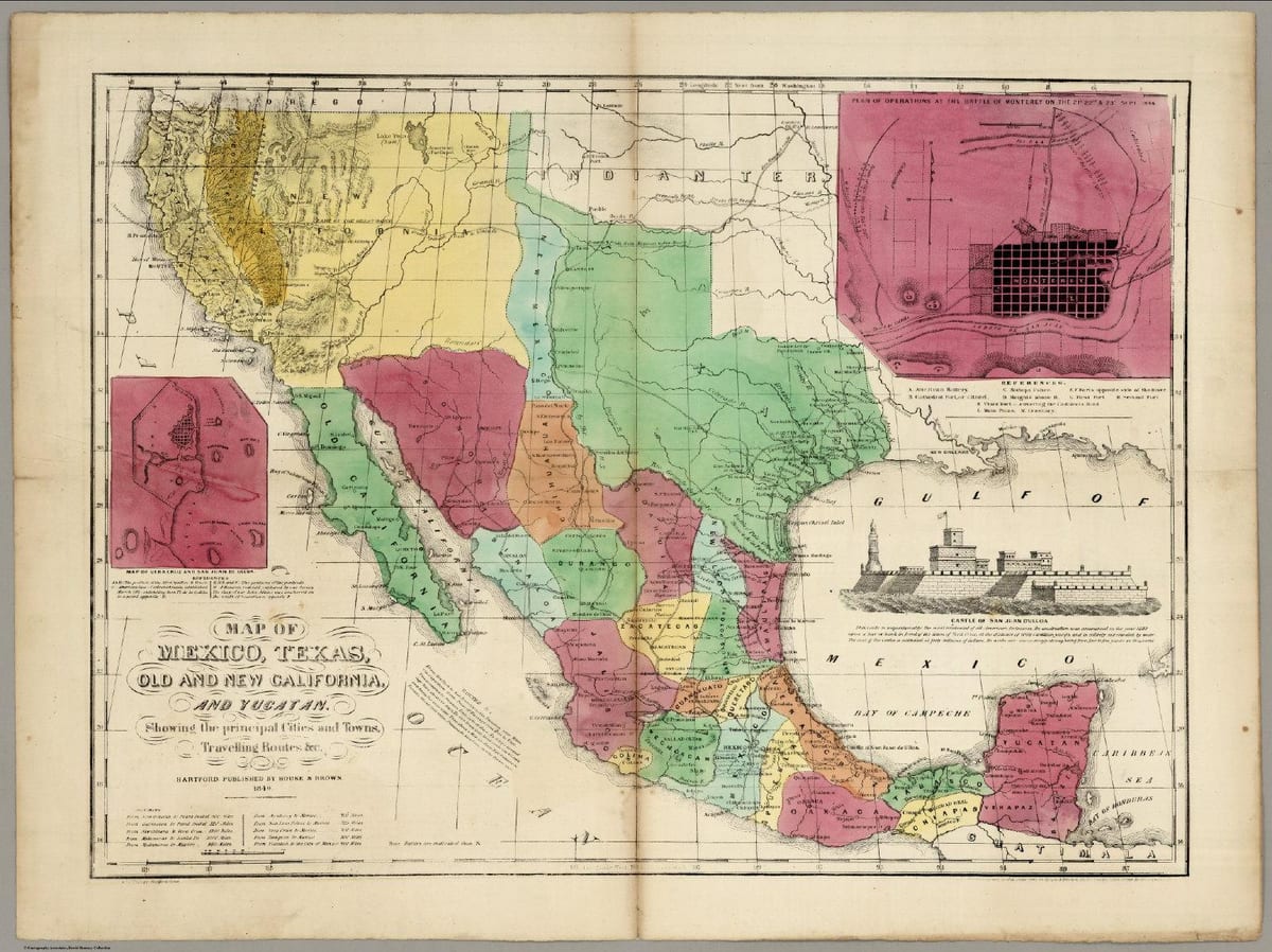 メキシコの地図old