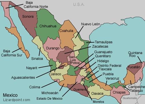地図国メキシコ