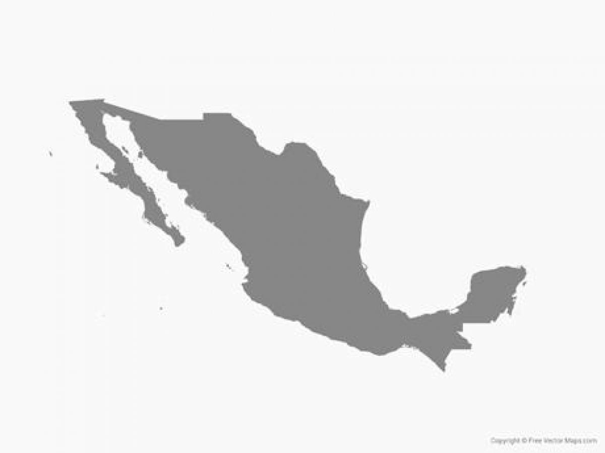 メキシコのベクトルの地図