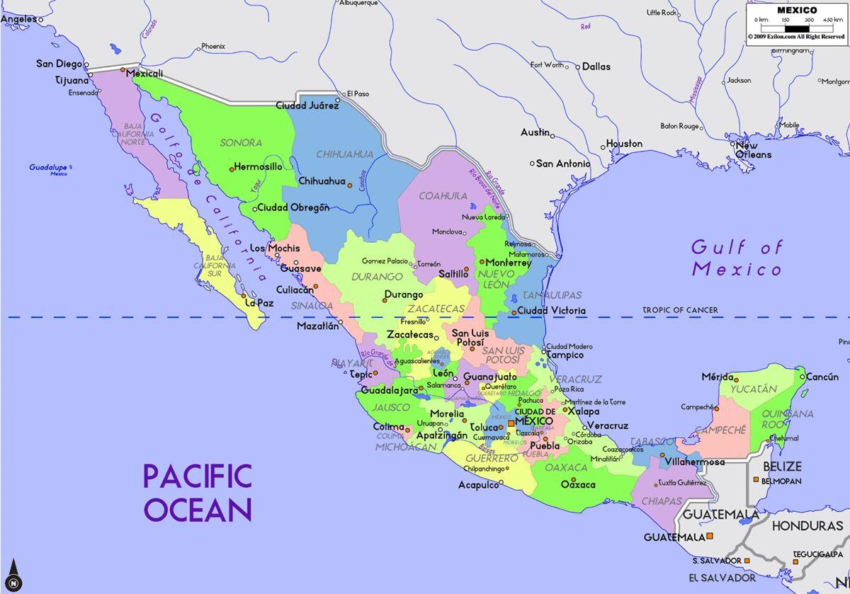 メキシコの地図資本金