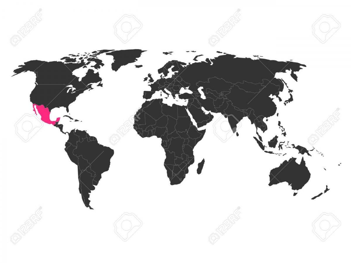 メキシコの地図の世界