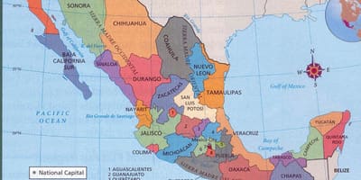 アズテックメキシコの地図