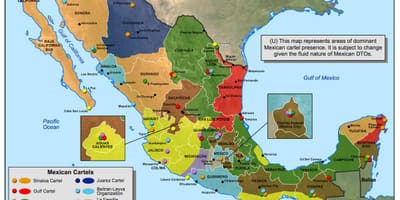 メキシコのカルテル地図