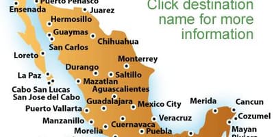 リゾーツメキシコの地図
