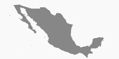 メキシコのベクトルの地図
