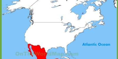 メキシコの地図