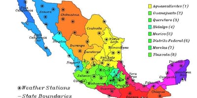 天気図のメキシコ