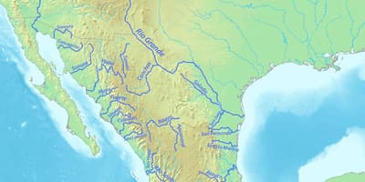 地図河川におけるメキシコ