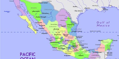 メキシコの地図資本金