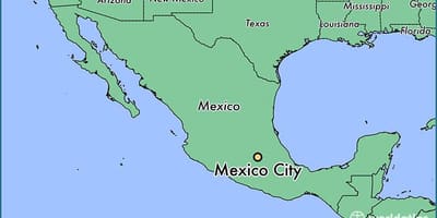 ショーメキシコの地図