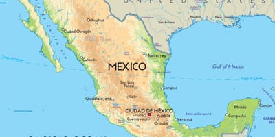 メキシコの地図