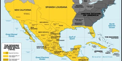 地図のメキシコ1800