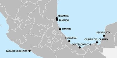 地図のメキシコポート