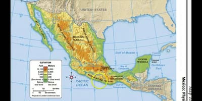 メキシコの地図の特徴
