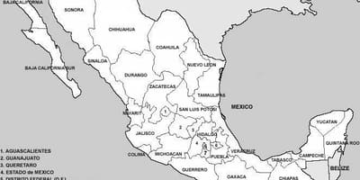 地図のメキシコ国