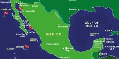 地図のメキシコ島