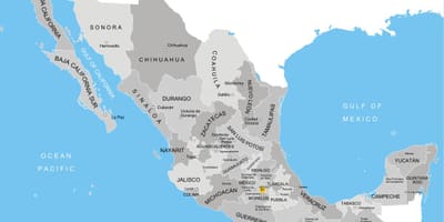地図のメキシコ州