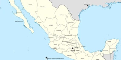 国メキシコの地図