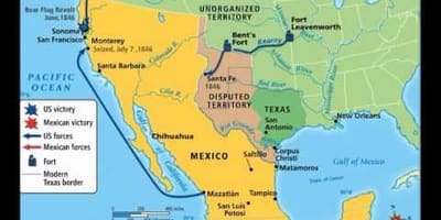 メキシコ戦争の地図