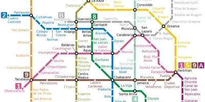 メトロメキシコの地図