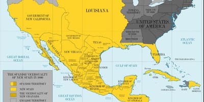 地図のメキシコ1800