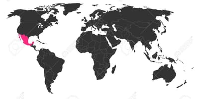 メキシコの地図の世界