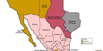 元メキシコの地図