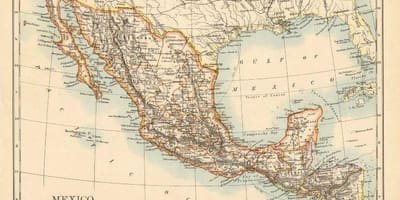 古地図にメキシコ