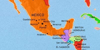 メキシコ米地図