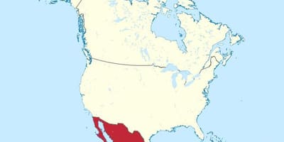 メキシコやアメリカの地図