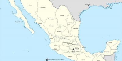 国メキシコの地図