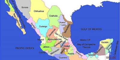 メキシコの地図の国